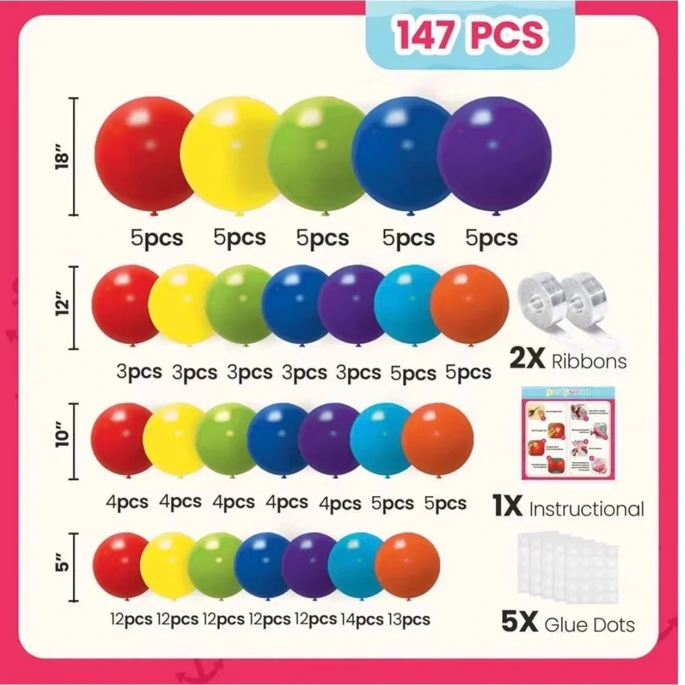 N/A rainbow balloon